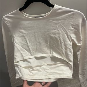 Adika long sleeve cut out crop top size M